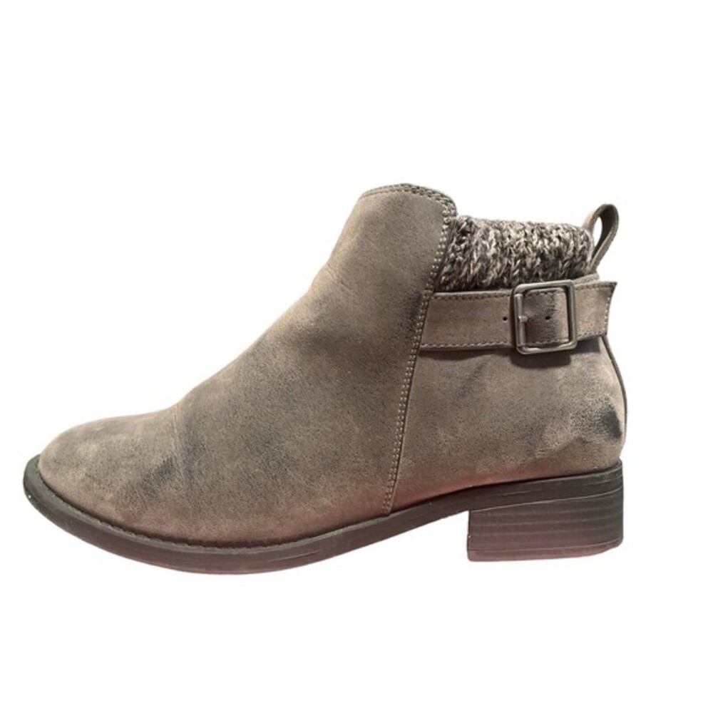 Torrid Gray Sweater Ankle Boots Size 8.5 WW Women